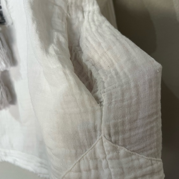 Johnny Was tunic white embroidered size small - Picture 2 of 7